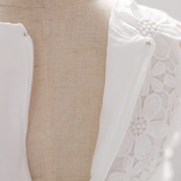 Baby Girl Birthday Dress – Floral Mesh Tutu Baptism Dress