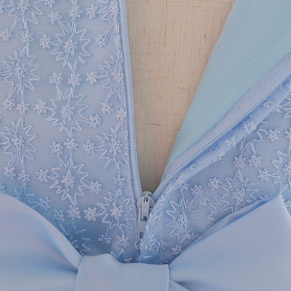 Baby Girl Christening Tutu Dress – Floral Embroidered Sequins Dress