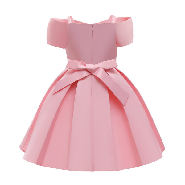 Baby Girl Formal Dress – Solid Color Princess Sling Dress for Summer