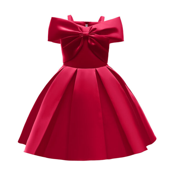 Baby Girl Formal Dress – Solid Color Princess Sling Dress for Summer