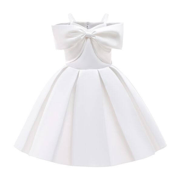 Baby Girl Formal Dress – Solid Color Princess Sling Dress for Summer
