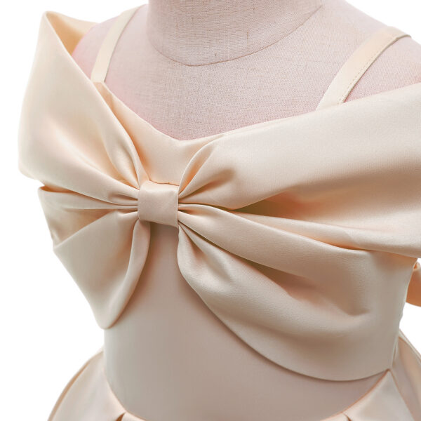 Baby Girl Formal Dress – Solid Color Princess Sling Dress for Summer