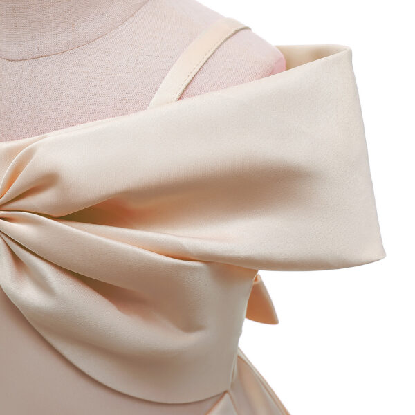 Baby Girl Formal Dress – Solid Color Princess Sling Dress for Summer