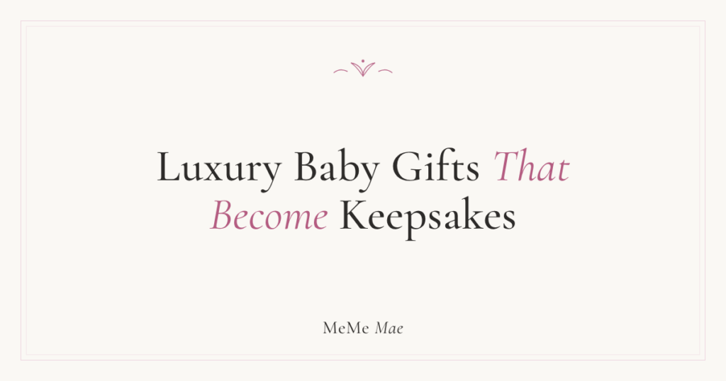 MeMe Mae journal cover for luxury baby gifts that become keepsakes